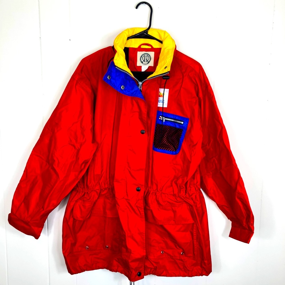 Vintage R&R Colour Block‎ Rain Jacket Sz M